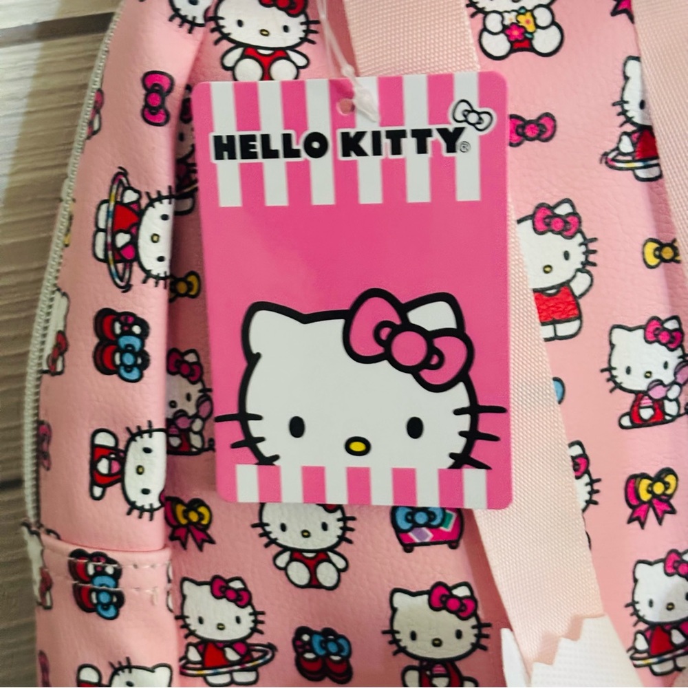 Hello Kitty Sanrio Kawaii Pink Mini Backpack Purse Diaper Bag NEW Trending - Picture 6 of 12